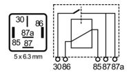 RLPS/5-12R-реле, 40А,резистор, 5 извода