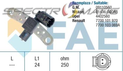 18965 /79028/ sensor OPEL ARENA RENAULT CLIO ESPACE KANGOO 7700101970